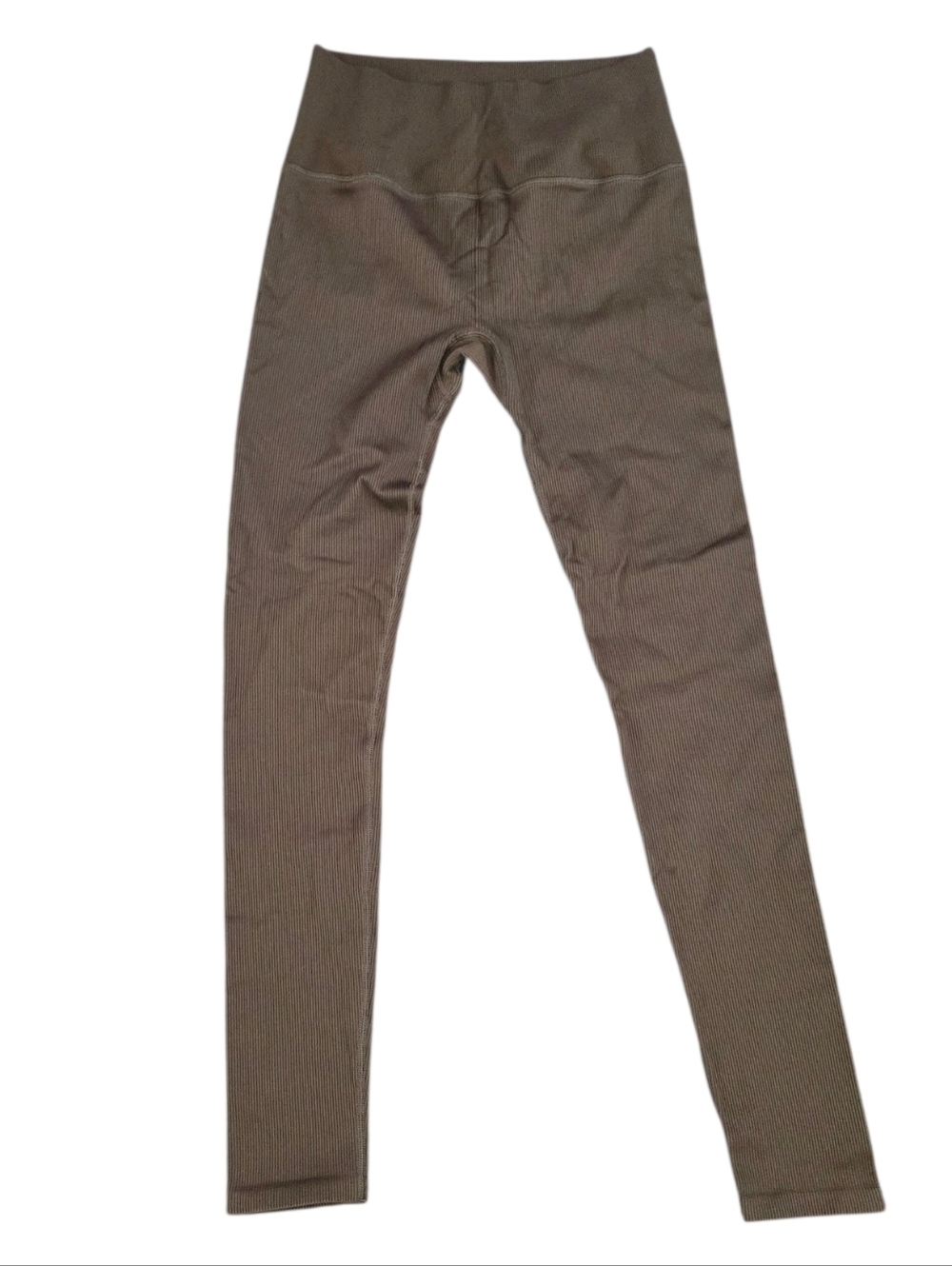ALO Yoga Brown Ribbed High-Waist Leggings Size 9